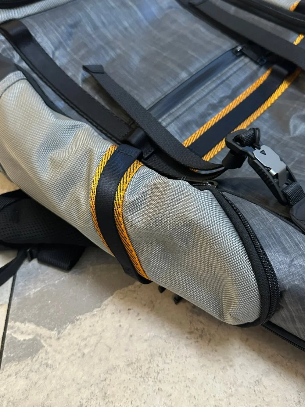 Tumi Alpha Bravo Expedition Backpack - Steel / Orange
